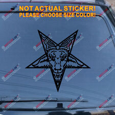 Pentagram Baphomet Devil Satanic Goat Decal Sticker Car Vinyl pick size color a picture