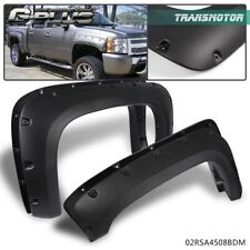 Fit For 07-13 Chevy Silverado 1500 2500HD Pocket Rivet Style Fender Flares 4Pcs picture