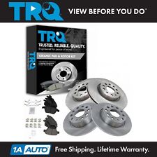 TRQ Front & Rear Brake Pads & Rotor Kit For Audi A3 Eos GTI Jetta picture