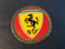 RARE VINTAGE FERRARI PLAQUE : STUNNING Ferrari stables - 1970's  picture