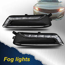 Fit For 14-20 Chevy Impala Clear Lens LED DRL Fog Lights Pair Wiring Switch Kit picture