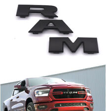 1x OEM RAM Grille Emblem Front Nameplate Badge for 2019 -2024 RAM 1500 Black L picture
