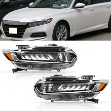 Fit For 2018-2020 Honda Accord Touring LED DRL Headlight Assembly Left+Right picture