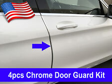 4pcs CHROME DOOR EDGE GUARD Flexible Protection Trim Molding for BMW 2002-2018 picture