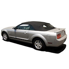 2005-14 Ford Mustang Convertible Soft Top w/ Glass Window - Black Sailcloth picture