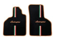 For Lamborghini Gallardo Floor mats carpet Black Tan letter 2pc 2004-14 picture