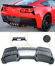 CARBON FIBER Rear Lower Bumper Diffuser For 14-19 Corvette C7 GM Factory Style picture