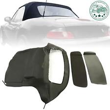 For BMW Z3 1996-2002 Convertible Soft Top w/Plastic Window Black For BM-33902 picture