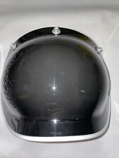 Vintage Harley Indian Honda Yamaha helmet bubble shield Black picture