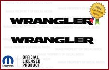 2x 2007-2018 Jeep WRANGLER fender logo JK side decals stickers Gloss Black SJ3Y3 picture