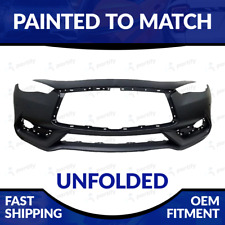 NEW Painted 2017-2022 Infiniti Q60 Coupe Unfolded Front Bumper With Sensor Holes picture