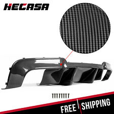 HECASA DTM Style Rear Diffuser Quad Tips Carbon Fiber Style Fit 12-16 BMW F10 M5 picture