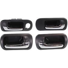 Interior Door Handle For 2001-2005 Honda Civic Front and Rear LH and RH Chrome picture