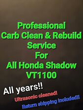 85-07 Honda Shadow VT1100 Professional Carb clean and rebuild service VT 1100 picture