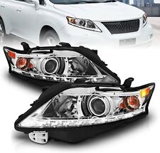 For 2010-2012 Lexus RX350 SUV LED Bar Projector Chrome Headlights HeadLamps Pair picture