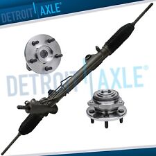 3 pc Power Steering Rack and Pinion + Wheel Hub w/o ABS for 2002-05 Jeep Liberty picture