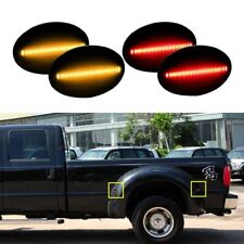 4x Smoked LED Dually Bed Fender Side Marker Lights For Ford F350 F450 Super Duty picture