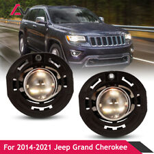 Left &Right Front Bumper Fog Light Lamps Clear For 2014-2021 Jeep Grand Cherokee picture