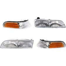 Headlight Kit For 92-97 Ford Crown Victoria Left and Right 4Pc picture