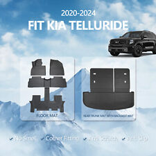 For 2020-2024 Kia Telluride Floor Mats Cargo Liner with Backrest Mats Cargo Mat picture