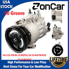 A/C Air Compressor AC For VW 06-14 BEETLE 10-14 Golf 08 R32 2.5L DOUBLE PULLEY picture