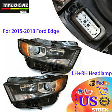 Headlight Set For 2015 2016 2017 2018 Ford Edge Left+Right Headlamp Assembly picture