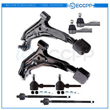 For 1995-1998 99 Nissan Sentra 8pcs Front Lower Control Arms Tie Rods Sway Bars picture
