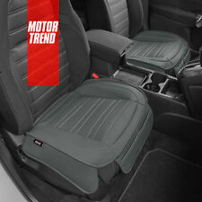 Car Front Seat Cushions Gray Faux Leather (2-Pack) for Auto Truck Van SUV picture