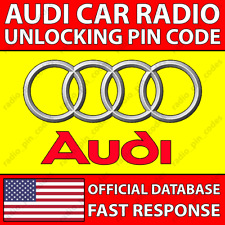 ✅AUDI RADIO CODE FOR ALL MODELS A3 A4 A5 A6 A8 Q5 Q7 R8 S4 S5 TT CHORUS CONCERT✅ picture