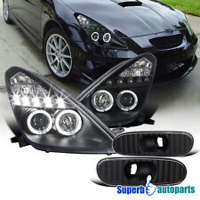 Fits 2000-2005 Celica LED Halo Projector Headlights+Side Marker Signal Black picture