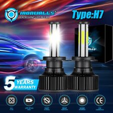 2PCS 6-sides H7 LED Headlight Bulbs High or Low Beam 100000LM Super Bright White picture
