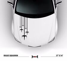 ROGUE SQUADRON X-WING Hood Side Stripes Car Vinyl Sticker Decal picture