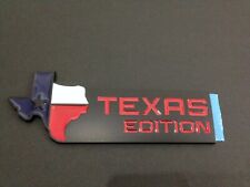 3 XL Texas Edition Badge for 150 Tailgate Matte Black / Red  Emblem picture
