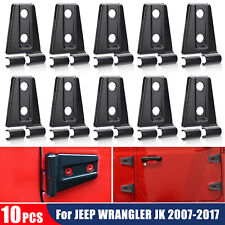 10pcs Hood & Door Hinge Cover For 2007-2017 Jeep Wrangler JK JKU Car Accessories picture