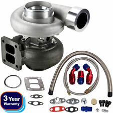 GT45 V-Band T4 Flange Turbo Charger 600+HP + Oil Drain Feed & Return Line kits picture