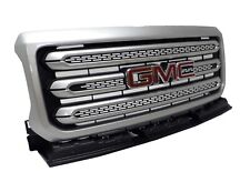 New Front Grille Quicksilver Metallic Surround GMC Logo Red 2015-2020 GMC Canyon picture