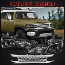 Fits 2007-2015 Toyota FJ Cruiser Projector Headlights Headlamps With Grille picture