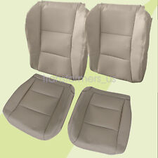 For 1998-2007 Toyota Land Cruiser Driver /Passenger Leather Seat Cover Ivory Tan picture