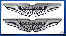 Aston Martin logo silver stickers decals picture