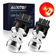 2pc AUXITO 3157 3156 Red LED Brake Tail Turn Signal Light Bulbs Anti Hyper Flash picture