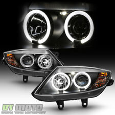 2003-2008 BMW Z4 Black LED Halo [HID Version] Projector Headlights Headlamps Set picture