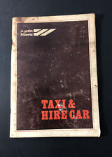 Austin Morris Taxi & Hire Car Driver’s Handbook 1977 Onwards FL2 FL2D, FX4,FX4D picture