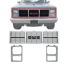 Grille Assembly + Headlight Bezels For 1985-1988 GMC C/K Series Pickup Suburban picture