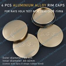 4 x 65mm Bronze Aluminum Alloy Wheel Center Hub Rim Caps for RAYS VOLK TE37 ZE40 picture