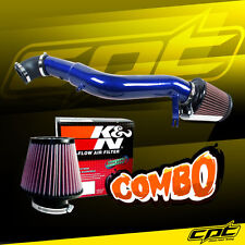 For 05-10 Jeep Grand Cherokee 3.7L V6 Blue Cold Air Intake + K&N Air Filter picture