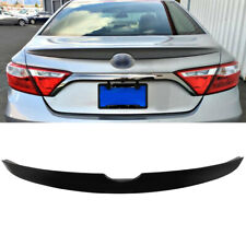 Fits 2015-2017 Toyota Camry Glossy Black Painted ABS Plastic Rear Spoiler Lip picture