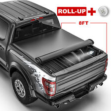 8FT Soft Roll Up Truck Tonneau Cover For 2014-2018 Chevy GMC 1500 Long Bed picture