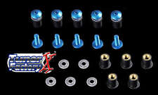 WINDSCREEN BOLTS SCREWS 10 Kit BLUE Daytona FIT DUCATI SUZUKI YAMAHA HONDA  picture