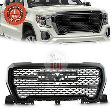 For 2019-2021 GMC Sierra 1500 Denali Style Front Bumper Grille Glossy Black picture