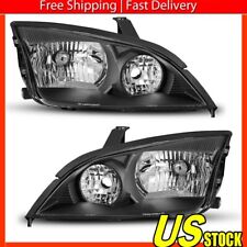 Black for Bezel 2005 2006 2007 Ford Focus ZX4 Headlights  Left+Right picture